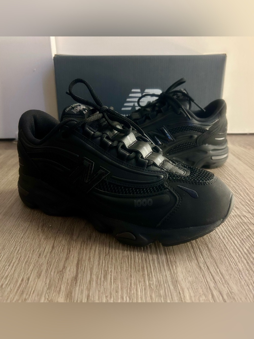 New Balance 1000 Black Athletic Sneakers